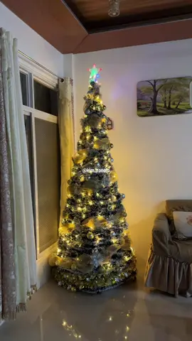 Ito yung tinipid sa gastos pero bongga naman ang result 🤭🫰🏻 #fyp #christmas #diychristmastree #christmastree #DIY 