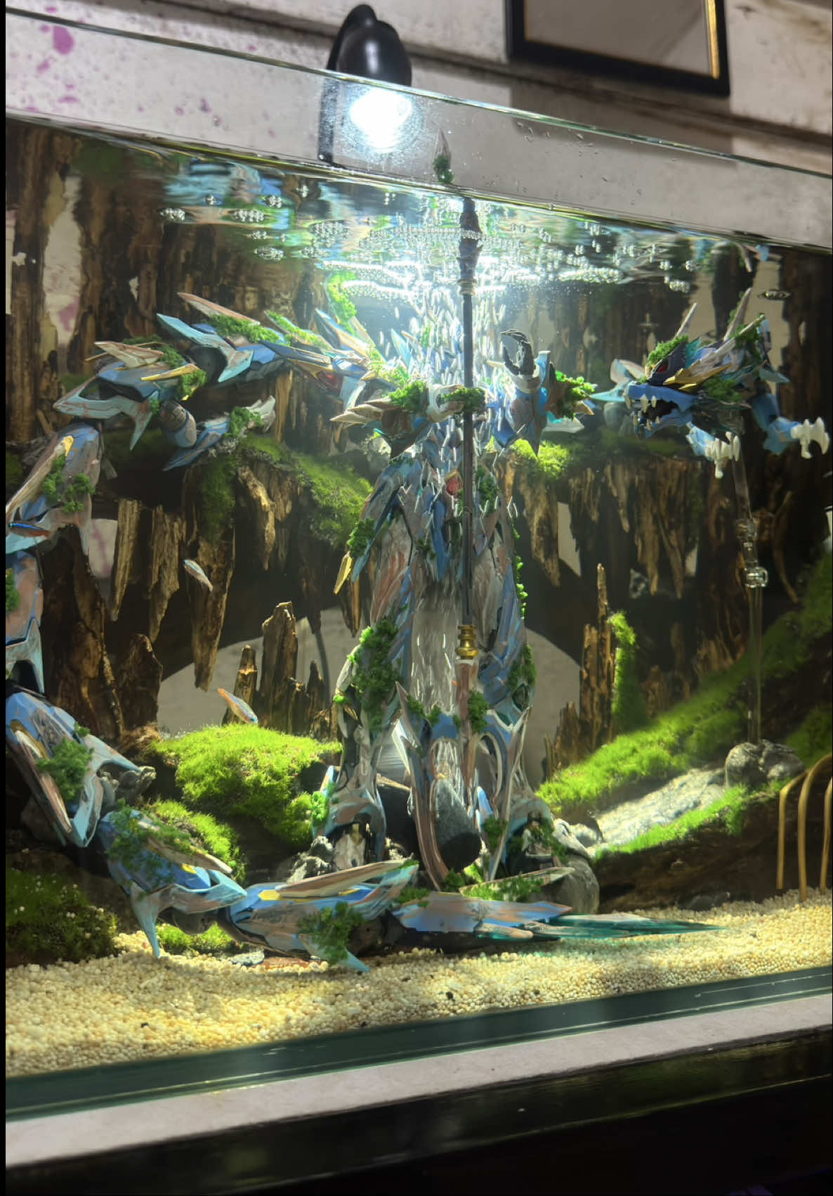 Ao Bing .#gunpla #aquascape #gundam #aquarium #diorama 