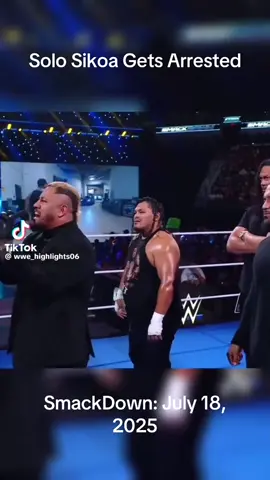 Solo Sikoa Gets arrested By The Cops At Smackdown #cops #smackdown #jacobfatu #tongaloa #jcmateo 
