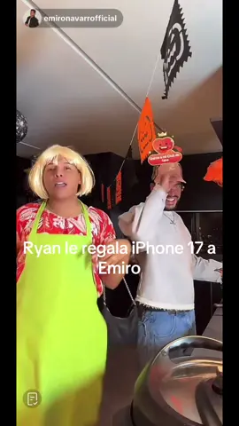 Ryan le regala iPhone 17 a Emiro#melissagate #emiro #chismetime #famosos 