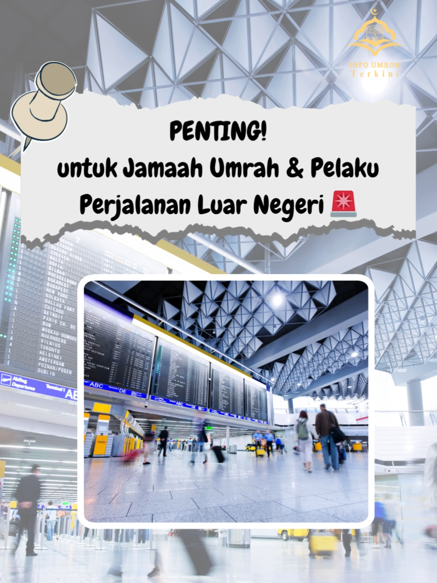 🚨 WAJIB DAFTAR! Buat jamaah umrah & pelaku perjalanan luar negeri, khususnya yang pulang dari Bandara King Abdul Aziz – Jeddah, sekarang wajib registrasi di website resmi AllIndonesia sebelum check-in! Tanpa bukti daftar, kamu nggak bisa check-in! Ini berlaku untuk semua: jamaah, muthawwif, travel owner, hingga petugas handling. ✅ Link resmi: https://allindonesia.imigrasi.go.id 📝 Isi data sesuai paspor, nomor tiket, negara asal, dan kontak aktif. 📸 Jangan lupa simpan buktinya buat ditunjukkan saat tiba di Indonesia. Bagikan info ini ke semua yang perlu tahu! 💼🛫 #Umrah2025 #InfoUmrah #AllIndonesia #RegistrasiWNI #ImigrasiIndonesia #BandaraJeddah #TravelUpdate #PelakuPerjalanan #Muthawwif #HandlingUmrah #OwnerTravel #JamaahUmrah #WajibDaftar #PulangDariLuarNegeri #RegulasiImigrasi