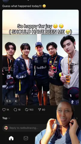 he got to the paddock before me 😞😞#jay #enhypen #f1 #maxverstappen #redbull 