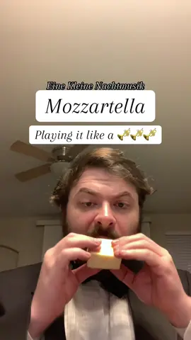 Mozzartella 🧀🎺 #mozart #funny #parody #trumpet #musicchallenge #cover #cheese #memes #comedy #musicmemes #classicalmusic #classicalmusician #fyp #spoof #wordplay #pun 