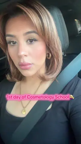 School is so much fun! 🤩 can’t wait to learn! It’s never too late amigas! #cosmetologyschool #beautyschool #hair #fyp 