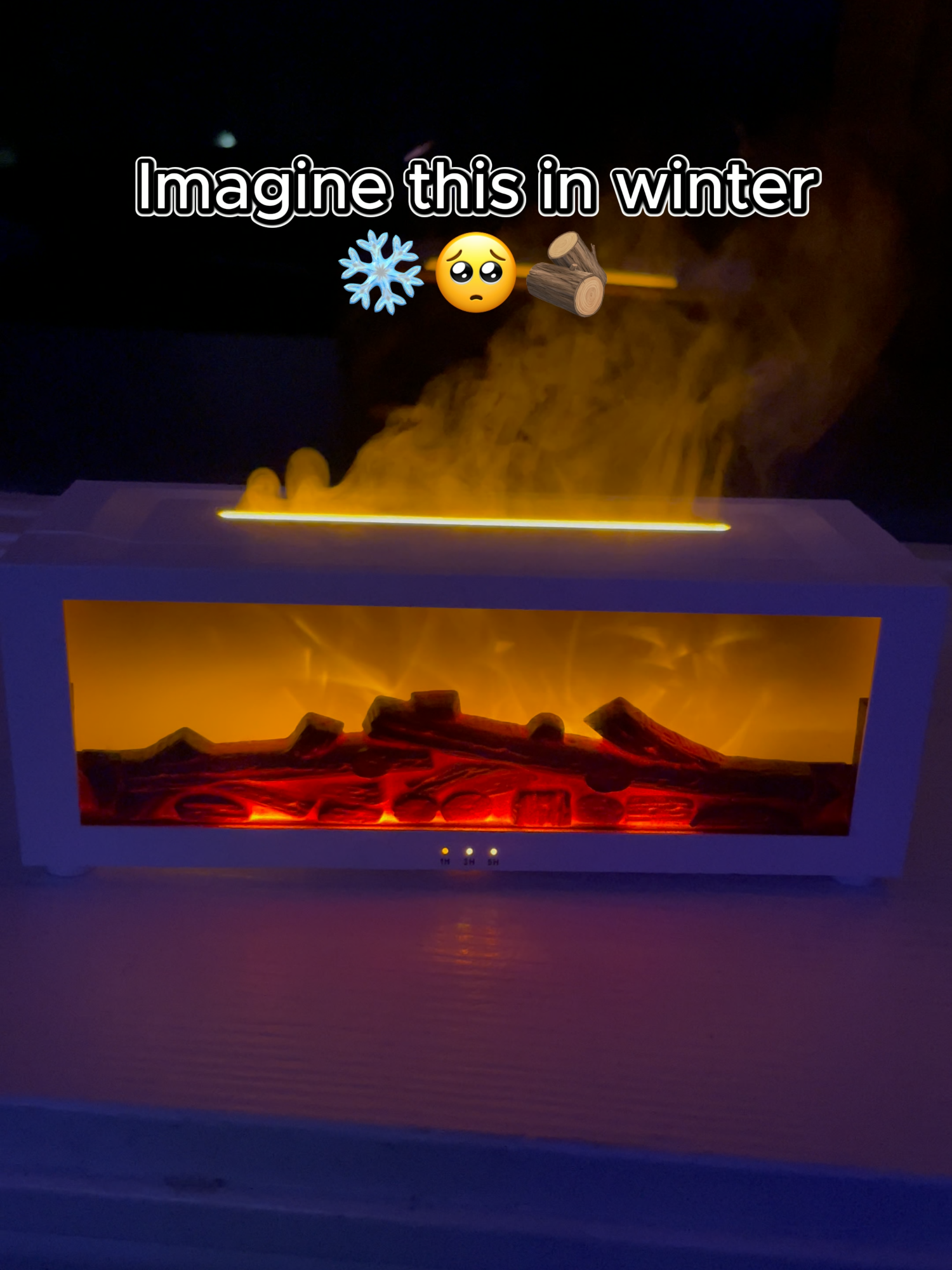 Enjoy a relaxing atmosphere with our fireplace-style aromatherapy diffuser humidifier. Its ultrasonic technology produces a gentle mist that humidifies the air and releases your favorite scents, enhancing your well-being.Quiet, elegant, and functional, it’s perfect for any space and any time of day.#humidifier #fireplace #bonfire #aromatherapy #wintervibes #winterdecor #chrismasgifts