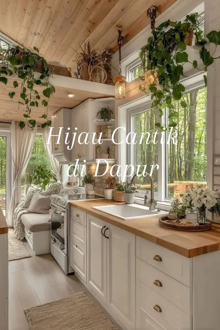 Hijau di dapur bisa bikin suasana lebih segar, adem, dan cantik loh 🌿✨. Ada banyak cara untuk menambahkan nuansa hijau di area ini : 🌱 Ide Hijau Cantik di Dapur 🌿Tanaman Gantung Letakkan tanaman gantung seperti sirih gading atau ivy di pojok atas dapur. Bisa juga digantung dekat jendela agar dapat cahaya alami. 🌿Rak Tanaman Mini Pasang rak kecil untuk deretan pot mungil berisi tanaman herbal (basil, rosemary, mint) yang juga bisa dipakai masak. 🌿Sentuhan Hijau pada Kitchen Set Cat pintu kabinet dengan warna hijau sage, emerald, atau olive agar terlihat elegan. Bisa juga pakai stiker vinyl hijau kalau tidak mau permanen. 🌿Dekorasi Hijau Natural Gunakan backsplash keramik motif daun. Pajang vas kaca berisi daun segar atau bunga hijau di meja dapur. 🌿Peralatan & Tekstil Hijau Pilih peralatan masak atau piring berwarna hijau. Tambahkan taplak meja, keset, atau gorden motif tropical. 💚Jadi, dapur bukan cuma tempat masak, tapi juga jadi spot cozy dan instagrammable dengan nuansa hijau💚 Sumber : Google & Facebook  #dapurminimalis  #dapurestetik #dekorasidapur  #dekorasirumah #homedecor