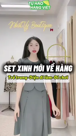 Set xinh nhà em mới về hàng🥰chị em nhanh tay chốt đơn nha@Nhật Vy Boutique #Nhatvyboutique #damtangme #damcongsothietke #dambigsize #damthietkexinh #aocongso 
