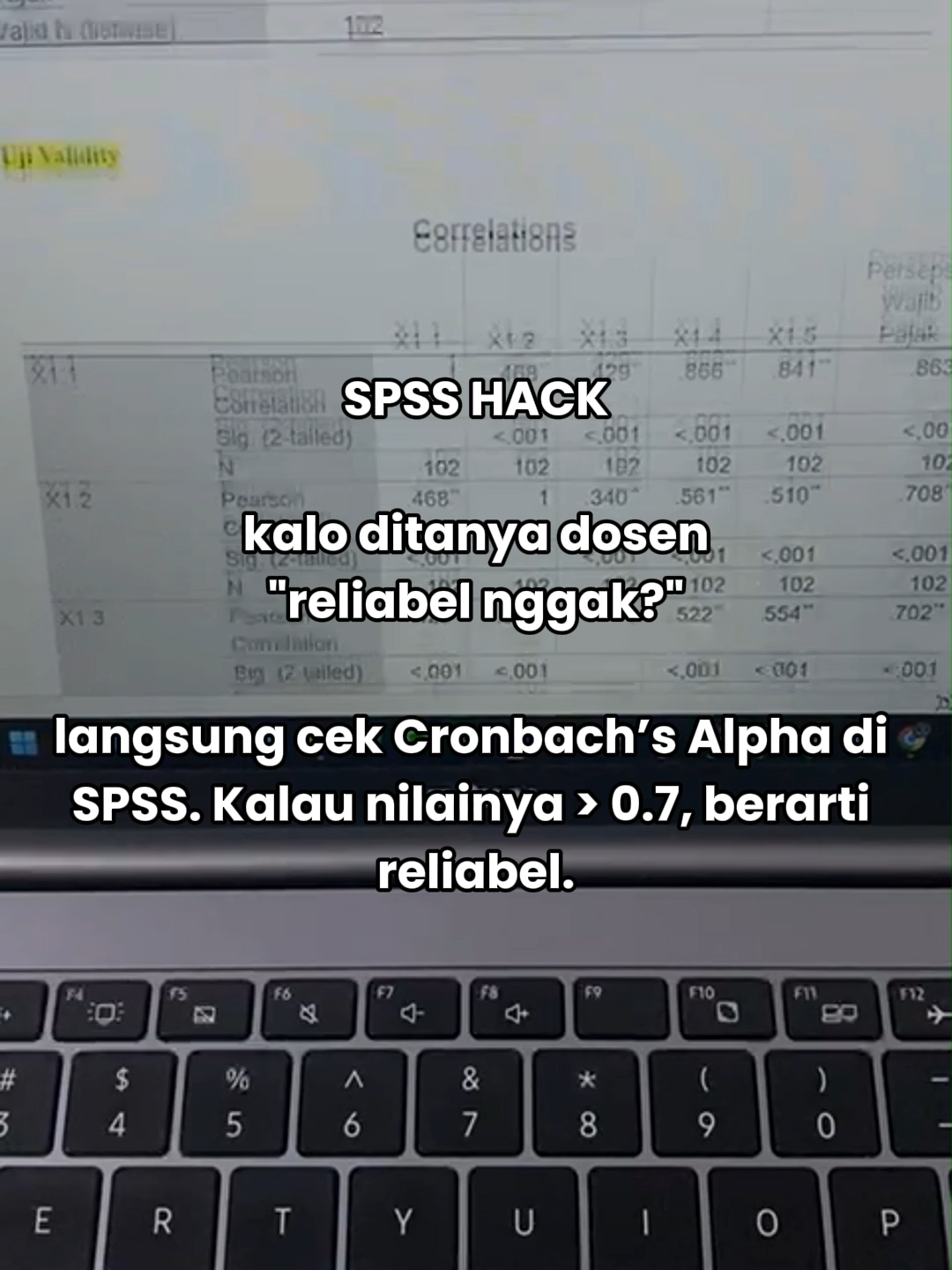 Kuisioner udah valid tapi masih ditanya reliabel nggak? ini jawabnya Butuh olah data SPSS? Komen dibawah atau bisa DM yaa 👇 #olahdata #olahdataskripsi #olahdataspss #skripsi #tugasakhir #mahasiswa #mahasiswaakhir #olahdatamurah #olahdatastatistik #spss