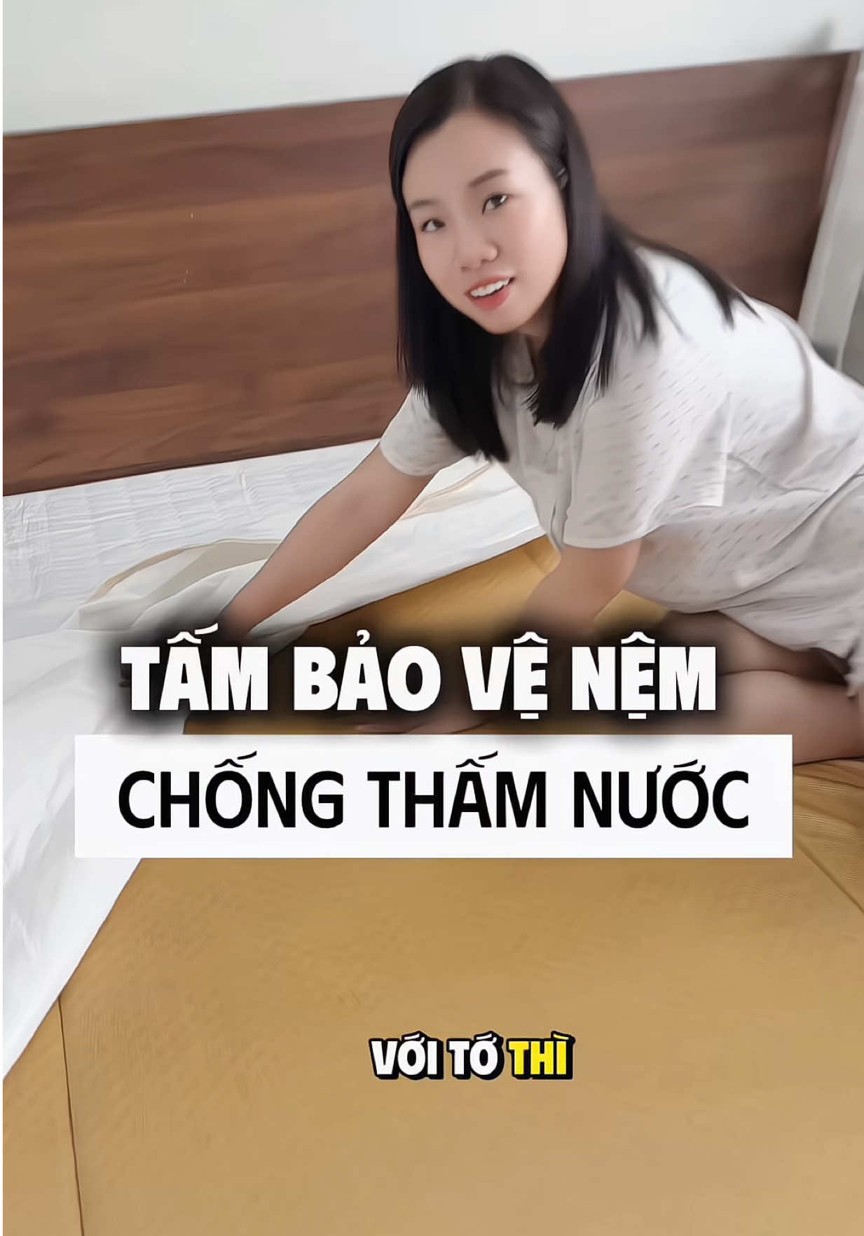 Nệm chống thấm bảo vệ đệm chân ái mùa thu đông #giadinhtuanmai #mebimsua #nemchongtham #viral 