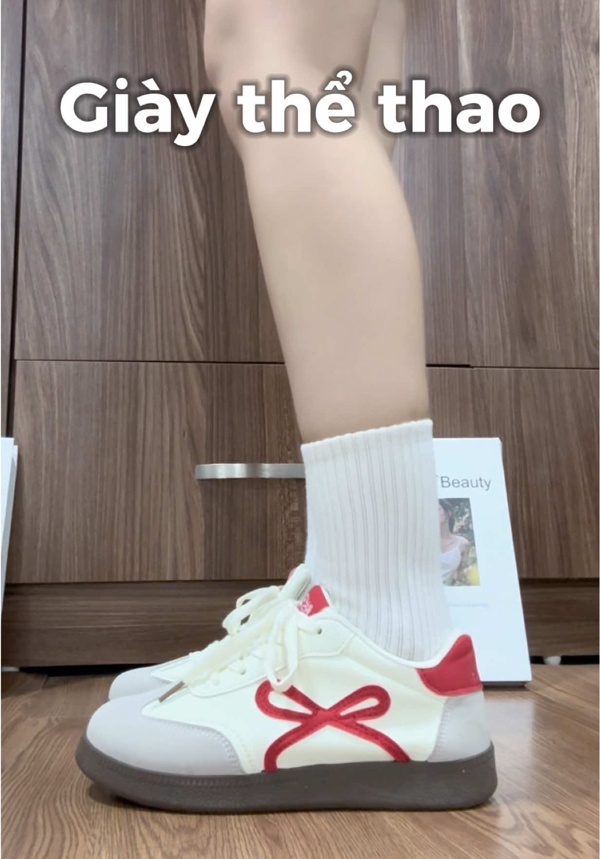 Giày phối nơ xinh xinh #xuhuong #reviewlamdep #reviewgiaydepgiare #giaythethao 