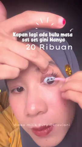 hanya 20ribuan udah dapetin bulu mata satset gini dari @BQI LASH ID 🥰 #bqilash #bulumatapalsu  #bulumatapalsumurah  #lashes  #fyp  