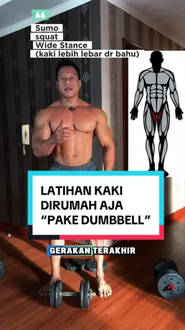 LATIHAN KAKI DIRUMAH AJA PAKE DUMBBELL #agungvikas #fyp #tutorial #tips #homeworkout 