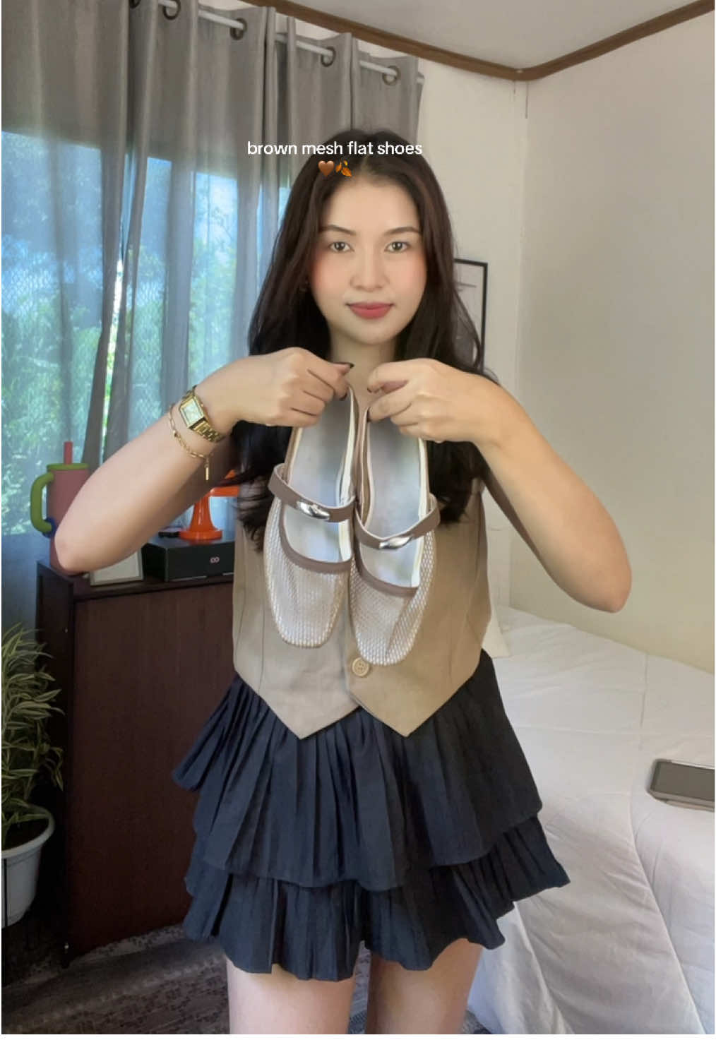 Minimalist mesh flat shoes #meshshoes #flatshoes #comfydollshoes #shoesforwomen #comfyshoes 