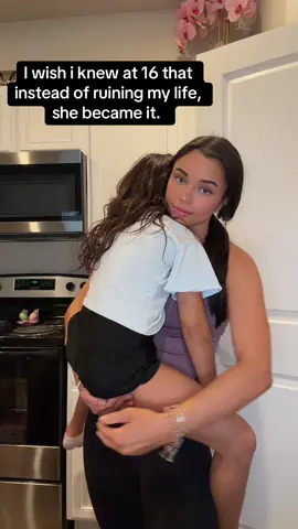 Growing up together 🩷 #teenmom #16 #youngmomsoftiktok #growingupraisingyou 