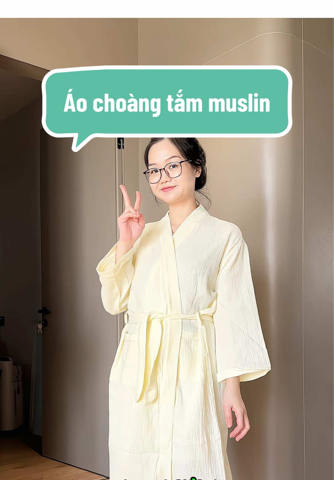 Mặc là nghiện chị em ạ, thoải mái mà nó xinh xẻo lắm #metayreview #aochoangtam #muslin #aochoangtamcaocap 