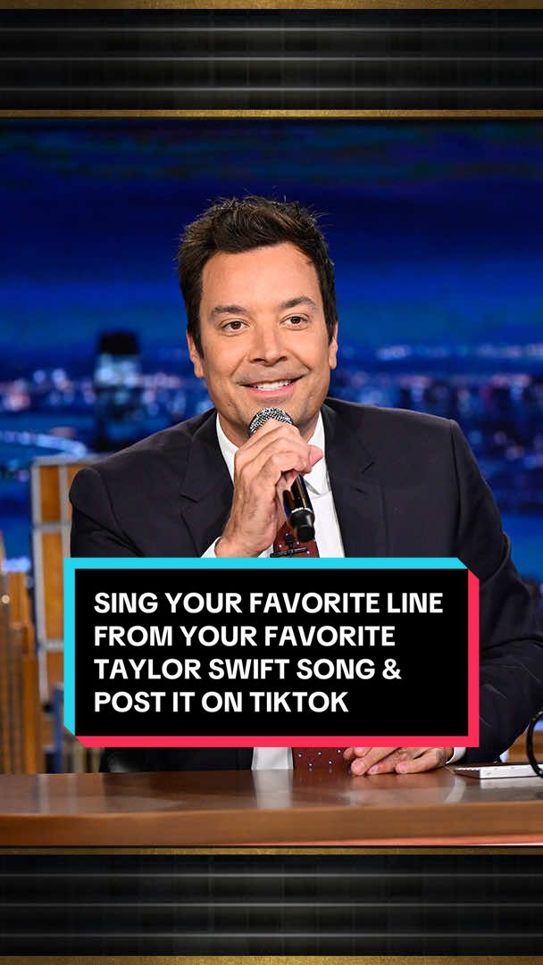 Sing your favorite line from your favorite @Taylor Swift song and post it using #TonightShowWeMix and it could be on the show! #FallonTonight #TaylorSwift #TSTheLifeOfAShowgirl #JimmyFallon 