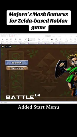 check out my other vids for more gameplay.  game will probably release in a few weeks, but I’ll have to change a lot of the assets. #robloxstudio #majorasmask#robloxfyp #rpg #Zelda 