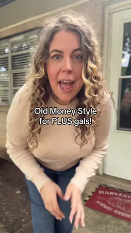 Old money look without the old money price tag! #oldmoneyoutfits #plussizefallfashion #midsizefallfashion 