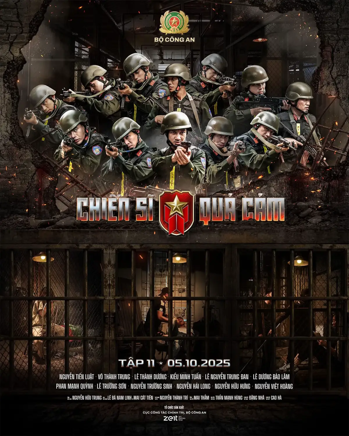 Tập 11 đánh dấu cột mốc quan trọng khi Chiến Sĩ Quả Cảm bước sang hành trình nhập vai tại Đoàn Cảnh sát đặc nhiệm số 1 - đơn vị tinh nhuệ trực thuộc Bộ Tư lệnh Cảnh sát cơ động, sau khi dàn nghệ sĩ hoàn thành xuất sắc khóa huấn luyện khốc liệt tại Trung tâm Huấn luyện Quốc gia về Phòng, chống kh-ủng b-ố.  Đây là đơn vị mũi nhọn, thường xuyên đảm nhận những nhiệm vụ cam go nhất trong đấu tranh phòng, chống tội phạm, đặc biệt là tội phạm có tổ chức, tội phạm khủng bố, bắt cóc con tin và các tình huống an ninh đòi hỏi khả năng xử lý thần tốc, chính xác tuyệt đối. Chặng đường mới đầy thách thức, nơi kỷ luật thép, ý chí sắt đá và lòng quả cảm được đặt lên hàng đầu. Các nghệ sĩ nhập vai sẽ trải qua những thử thách nghiêm ngặt, tiếp xúc trực tiếp với kho v-ũ khí và trang bị chuyên dụng vốn chỉ dành cho lực lượng tinh nhuệ bậc nhất. Tất cả mở ra một hành trình đầy bất ngờ và căng thẳng, hứa hẹn khiến khán giả phải thán phục trước sức mạnh và sự khổ luyện phi thường của lực lượng đặc nhiệm. Bên cạnh đó, sự trở lại của Lê Thành Dương và Võ Thành Trung sau chấn thương không chỉ là niềm vui cho đồng đội, mà còn thể hiện tinh thần kiên cường, sẵn sàng tiếp tục hành trình gian khó.  Cùng đón chờ Tập 11 nhé! 🔥 #ChienSiQuaCam #BoCongan #Zeit 