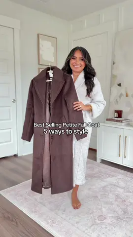 Last weeks best selling chocolate brown coat styled 5 ways for fall! Check my bio for all outfits and sizing details!  https://liketk.it/5pq2q  @LTK @abercrombie @onequince 