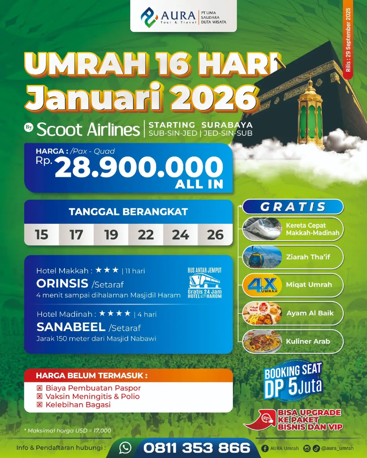 UMRAH BANYAK GRATISNYA