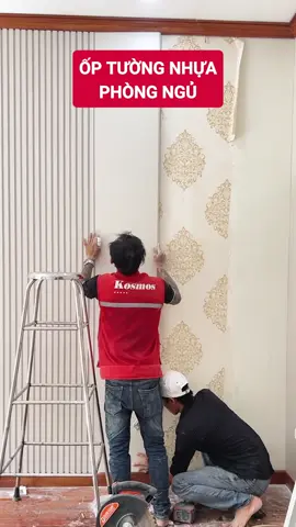 Hoàn thiện 30m2 ốp tường phòng ngủ cực nhanh với tấm Kosmos #kosmosvietnam #kimhoakosmos #tamkosmos #tamoptuong 