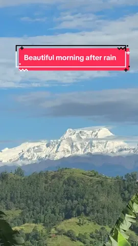 Beautiful morning view from lamjung  after rainfall #nepal #lamjung #mountain #fyp #dashain 