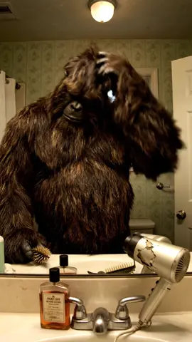 Bigfoot is about to hit the town with his new haircut. #fyp #viral #bigfoot #viral #tiktok 