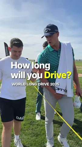 Asking the World’s Longest Drivers how far they will hit it at the World Long Drive Championships ⛳️