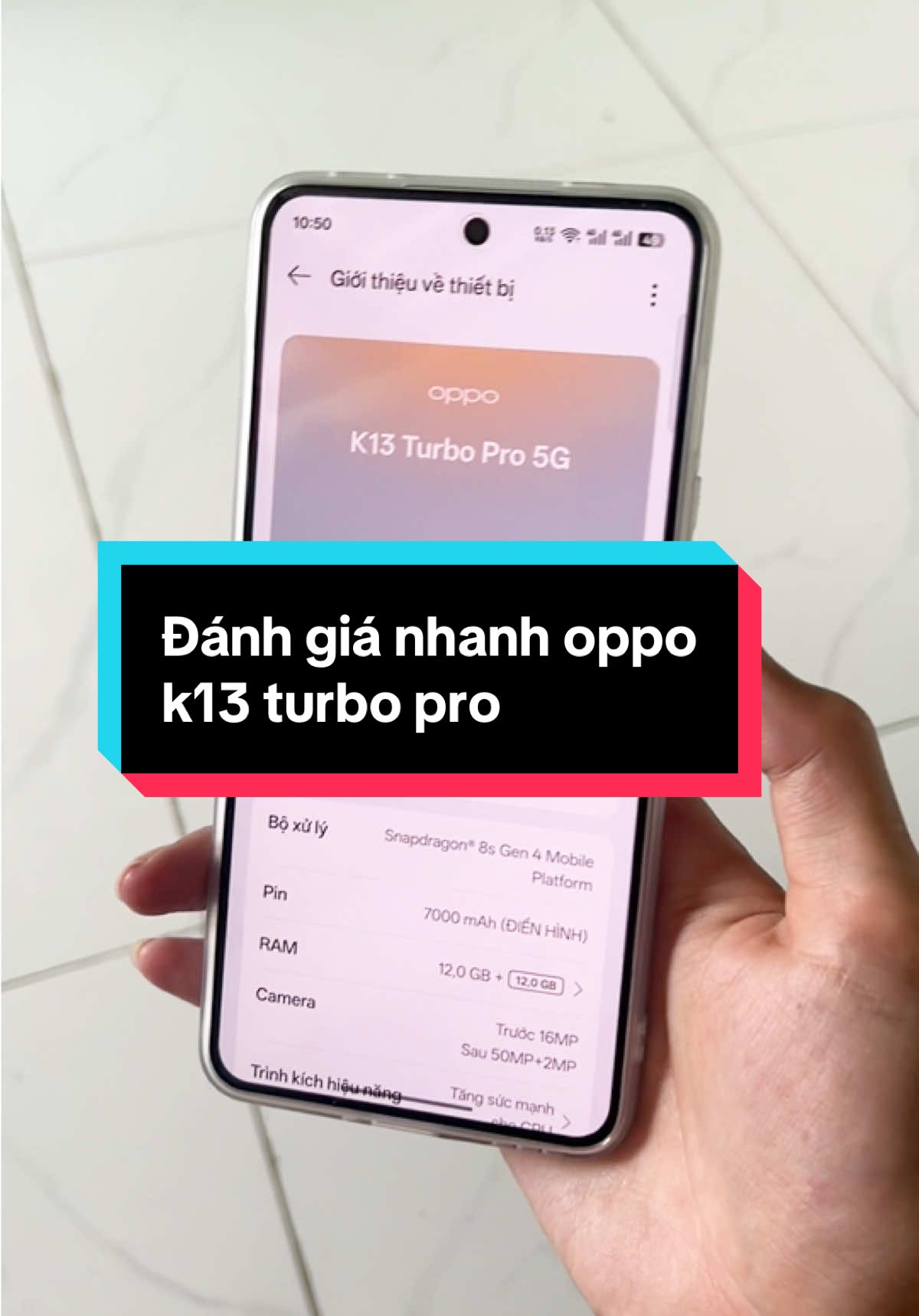 đánh giá nhanh oppo k13 turbo pro #gialongmobile #muabandienthoai  #oppok13turbopro5g 