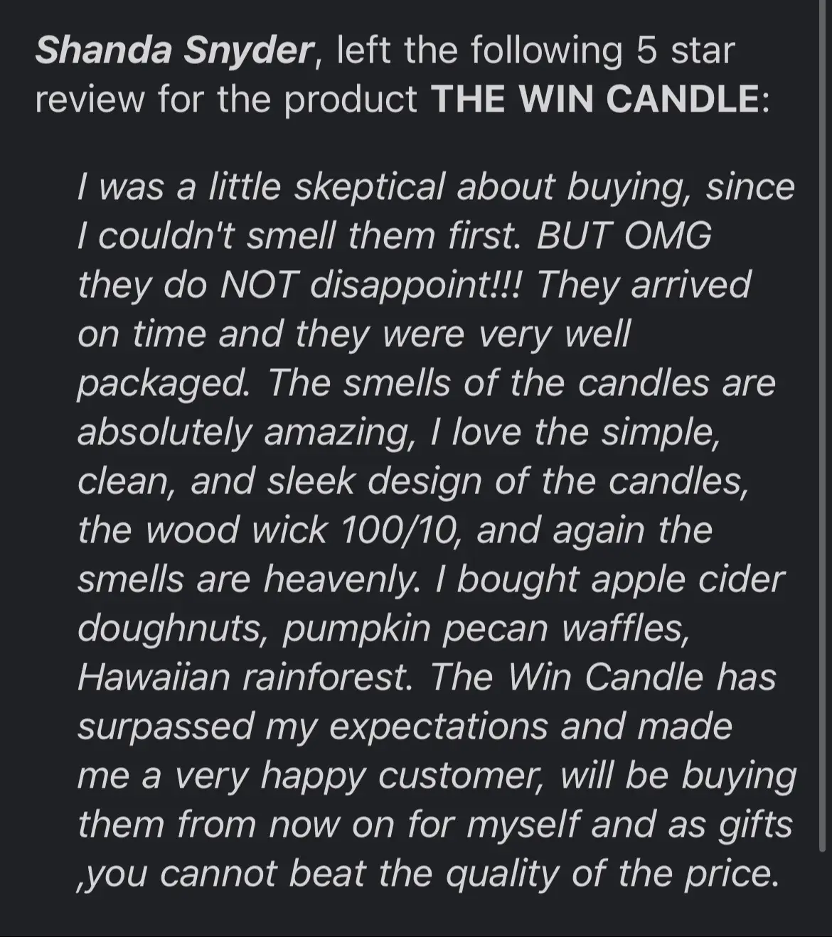 I love yalls reviews so much OMG!! THE BEST CUSTOMERS EVER!!! LOVVEEE YOU BESTIES🥰🥰🥰