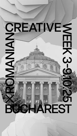 RCW x Bucharest Ce a început la Iași continuă, în premieră, la București. 3–9 octombrie 2025. Fii cu ochii pe noi! rcw.ro #RCWxBucharest #romaniancreativeweek #Bucharest 