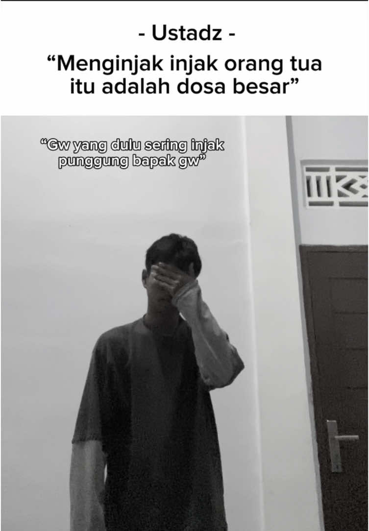 Injak punggung bapak waktu kecil