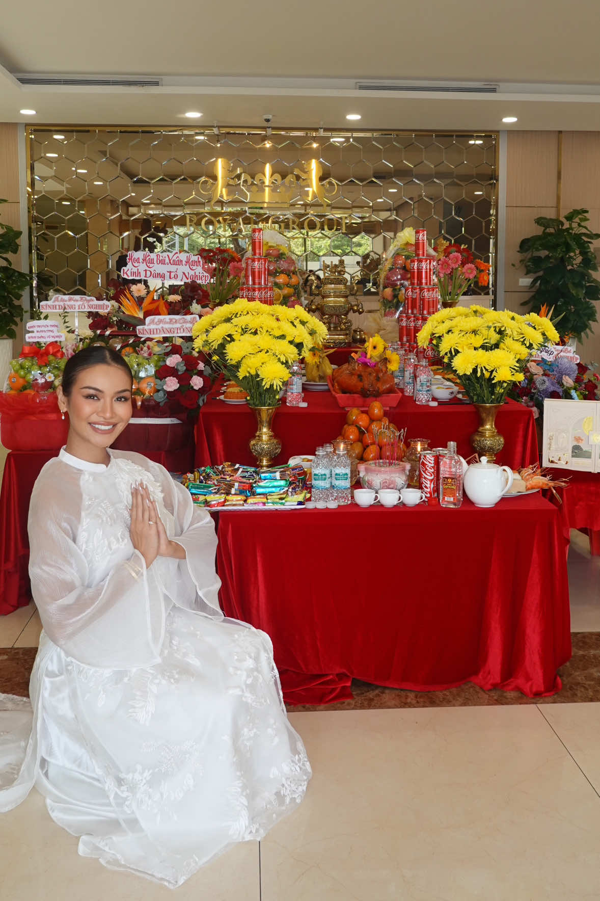 This morning in Vietnam, I had the honor of offering incense to the Ancestors of the Arts with a heart full of gratitude. That sacred moment reminded me once again of how fortunate I am - every time I return here, I never feel alone. I am lifted by kindness, embraced by love, and guided by the support of so many wonderful people. With that strength, I pray for a radiant journey ahead with Cosmo, filled with beauty and meaning. ✨ #MookKarnruethaiTassabut #MissCosmo #MissCosmo2025  #Unimedia #ImpactfulBeauty