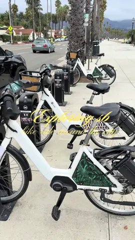 These bikes are all over sb but we figured to try them out and it was so fun!! @BCycle Bikeshare #fyp #sb #santabarbara 