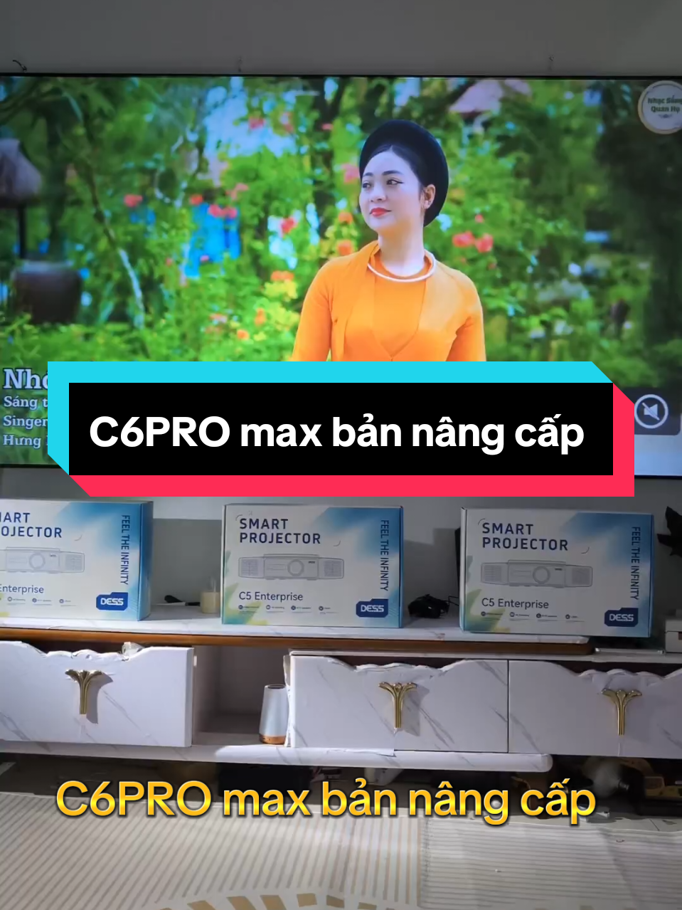 mẫu máy chiếu C6PRO max vừa về Hàng #projector #maychieuc6pro #maychieu4k 