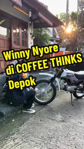 Rekomendasi spot nongkrong di Tapos Depok @Coffee Thinks  nyore sama winny🤗🤣🤣 #win100 #hondawin #hondawin100 #depok #hondawin100indonesia 