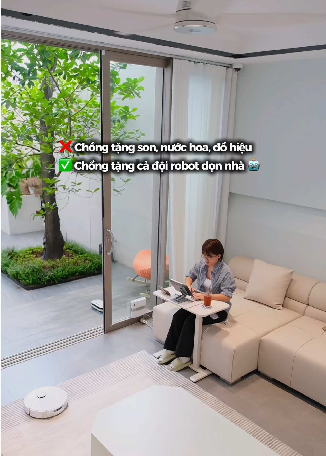 Giải phóng sức lao động 😋 #nhacocaymit #dondepnhacua #nhacuadoisong #myhouse #robot 