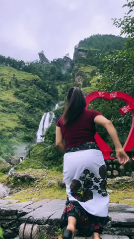 #Natural waterfalls at dharche gorkhamuser go viral #@Anugrg @sangita gurung @सिम  सिम गुरुङ @Jãśmi Gurung3