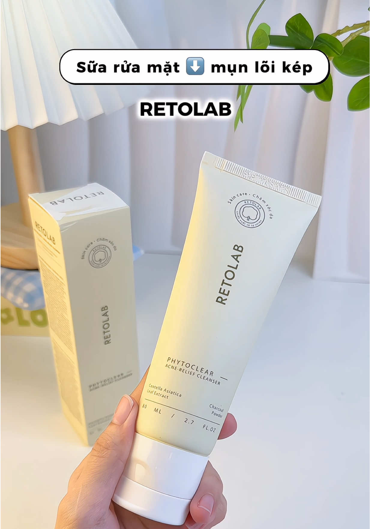 Sữa rửa mặt ⬇️ mụ.n lõi kép 2in1 RETOLAB  #suaruamatretolab #suaruamat #retolab 