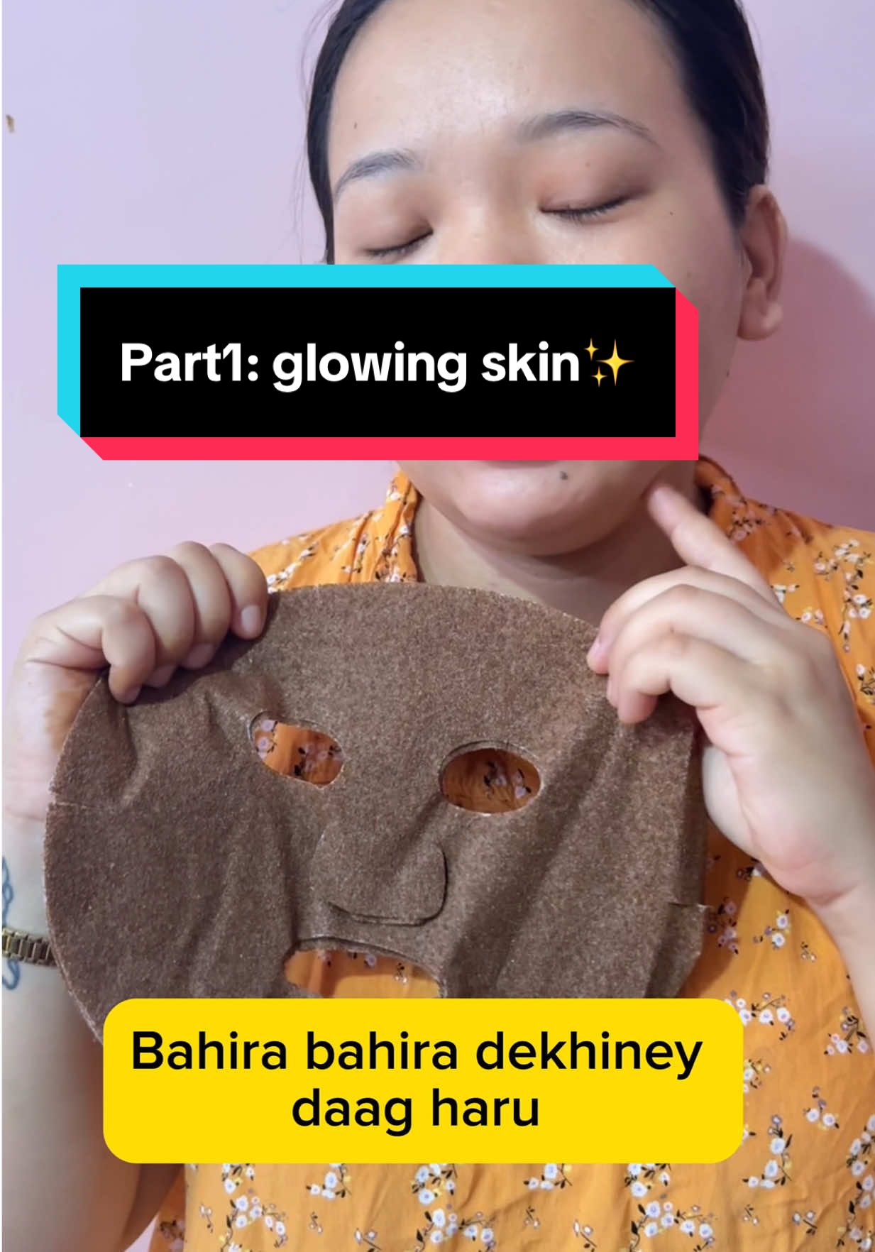 #part1 : This mask not only gives glowing skin but also helps fade pigmentation, sunspots, and acne scars🥰🥰  . . . #glowingskin #pigmentation #skincare #facialmask 