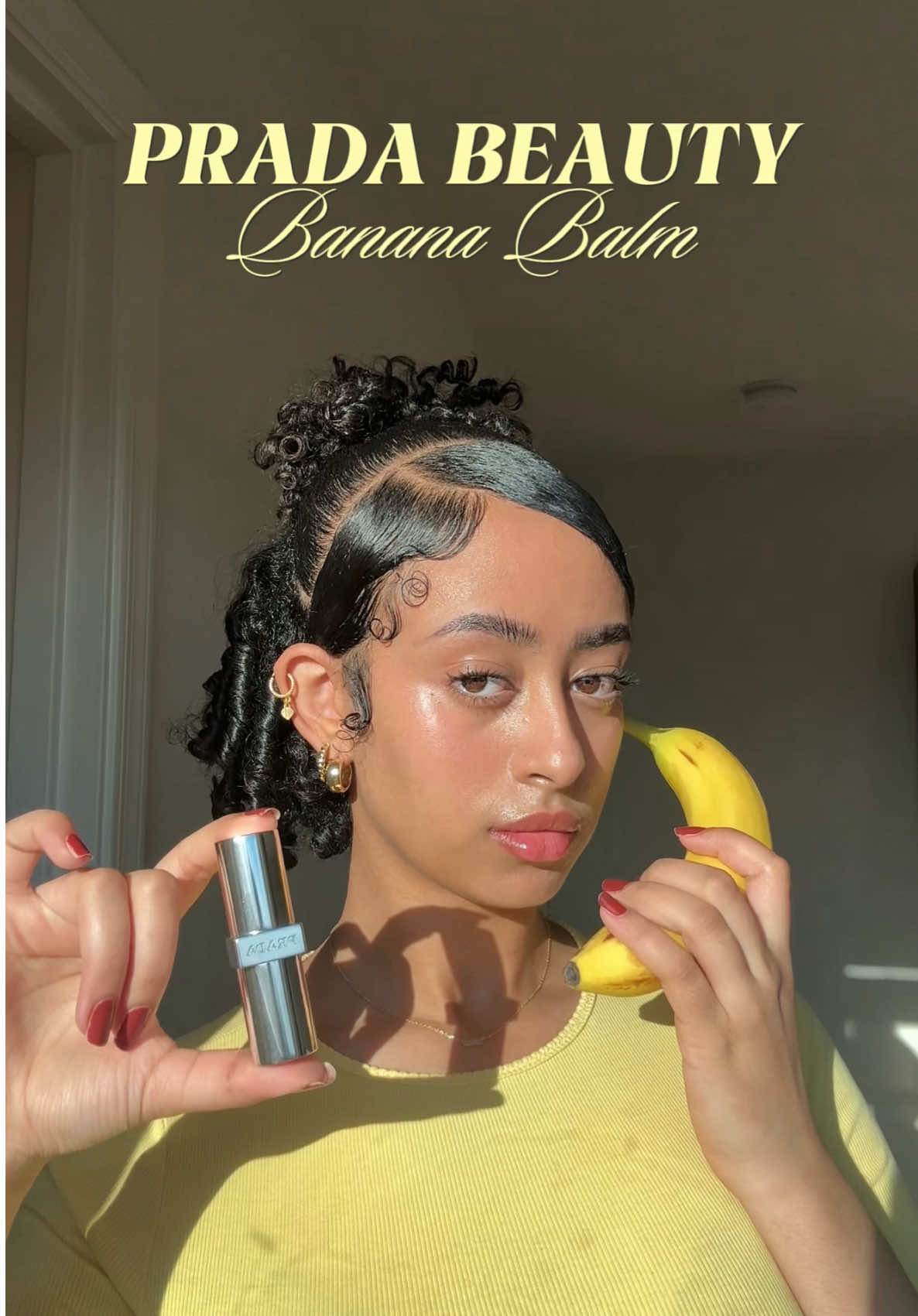 The most perfect warm golden finish✨🍌 @pradabeauty @sephora  #pradabeauty #giftedbypradabeauty #pradabalm #pradabeautybananabalm 