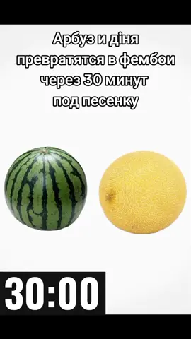 Арбуз и дыня превратятся в фембои через 1 час#рекомендации #тикток #арбуз#дыня #рек #врек 