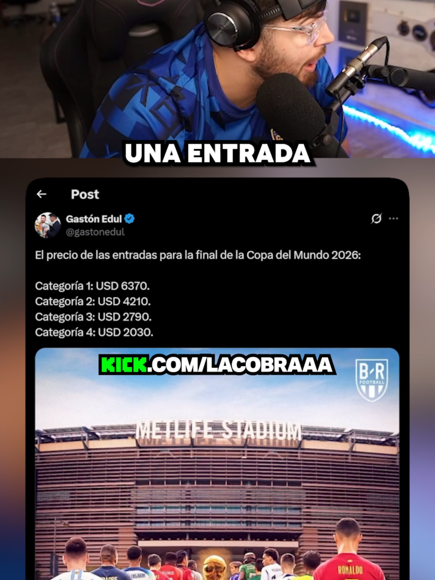 PRECIO DE LAS ENTRADAS PARA EL MUNDIAL 😳☠️ #lacobra