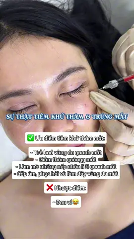 SỰ THẬT KHI TIÊM KHỬ THÂM VÀ TRŨNG MẮT CHO CÁC NÀNG THAM KHẢO NHA#filler999kbotox1499k #fillerđẹptựnhiên #CharmLuxBeauty #xuhuong2025 #làmđẹpphảicótâm 