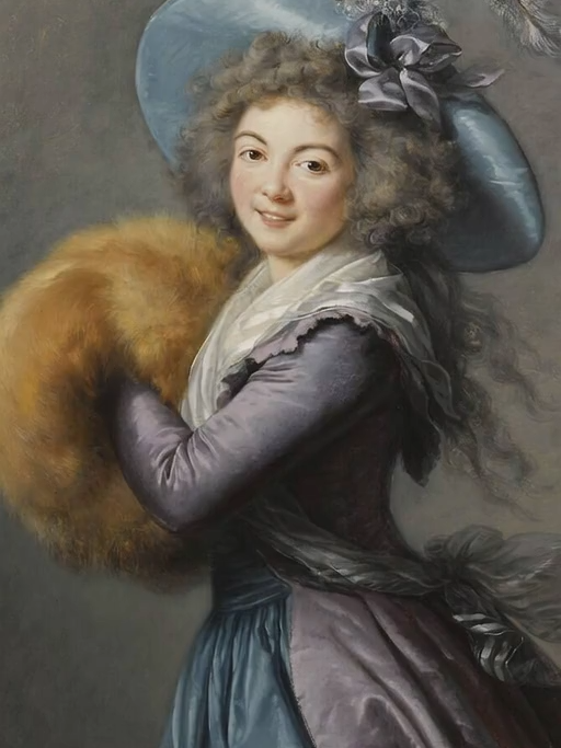 This painting depicts Madame Molé-Reymond, an actress at the Comédie Italienne. Élisabeth Vigée-Le Brun was renowned for her skill in depicting materials. In 1779, she became the painter to Queen Marie-Antoinette. The freshness of Diams's title perfectly suits this young woman, who suddenly seems impertinent and 