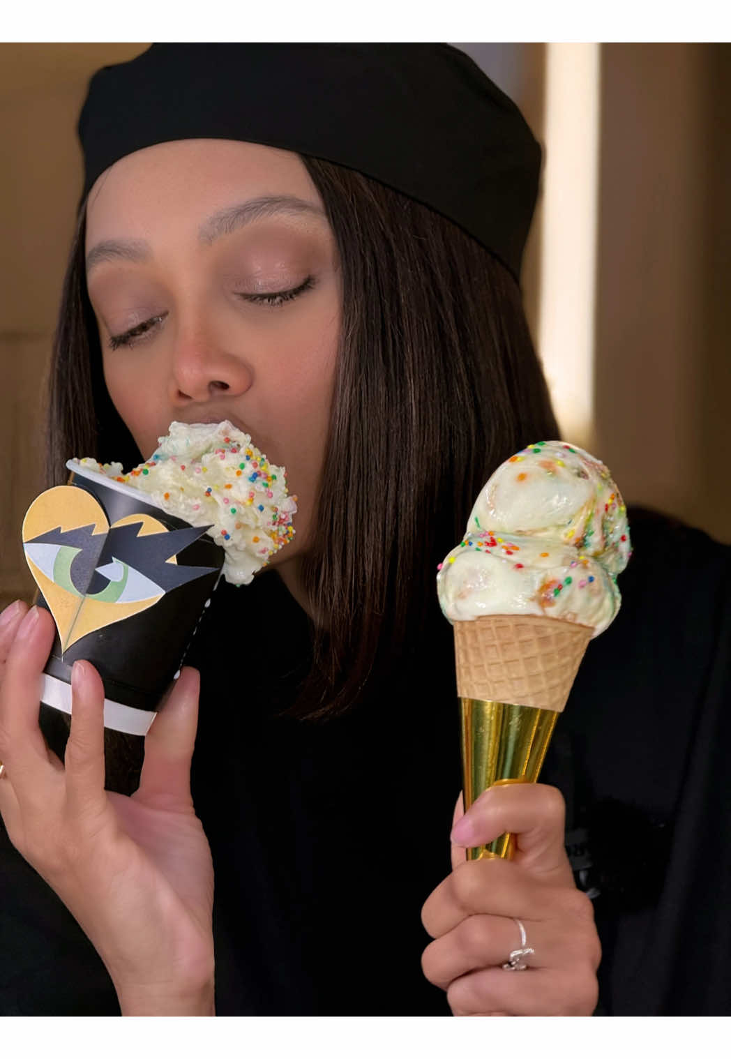 Our super-popular Fairy Dough Diva ice cream just got a HOT makeover… and she drops TODAY! 🔥✨ Meet the Fairy Dough Diva HOT MAMA 💖… she’s reimagined as hot ice cream, love. Silky, smooth, and sippable-warm — and no, she’s not melted ice cream — she’s a hot original, not a hot mess. 😉🍦 This Diva is TyTy’s innovation in a couture SMiZE cup — buttery vanilla biscuit–infused hot cream, topped with Chantilly, rainbow hundreds & thousands, and finished with a slice of our super-buttery house-made fairy dough crunch biscuit. 🌈 This Diva is in demand — but only for ONE WEEK. After that? Poof. Her curtain will close. 👑🔥 Catch her now at our Darling Harbour flagship in Sydney. ✨  #sydneyfood #SMiZEandDREAM #icecreamsydney 