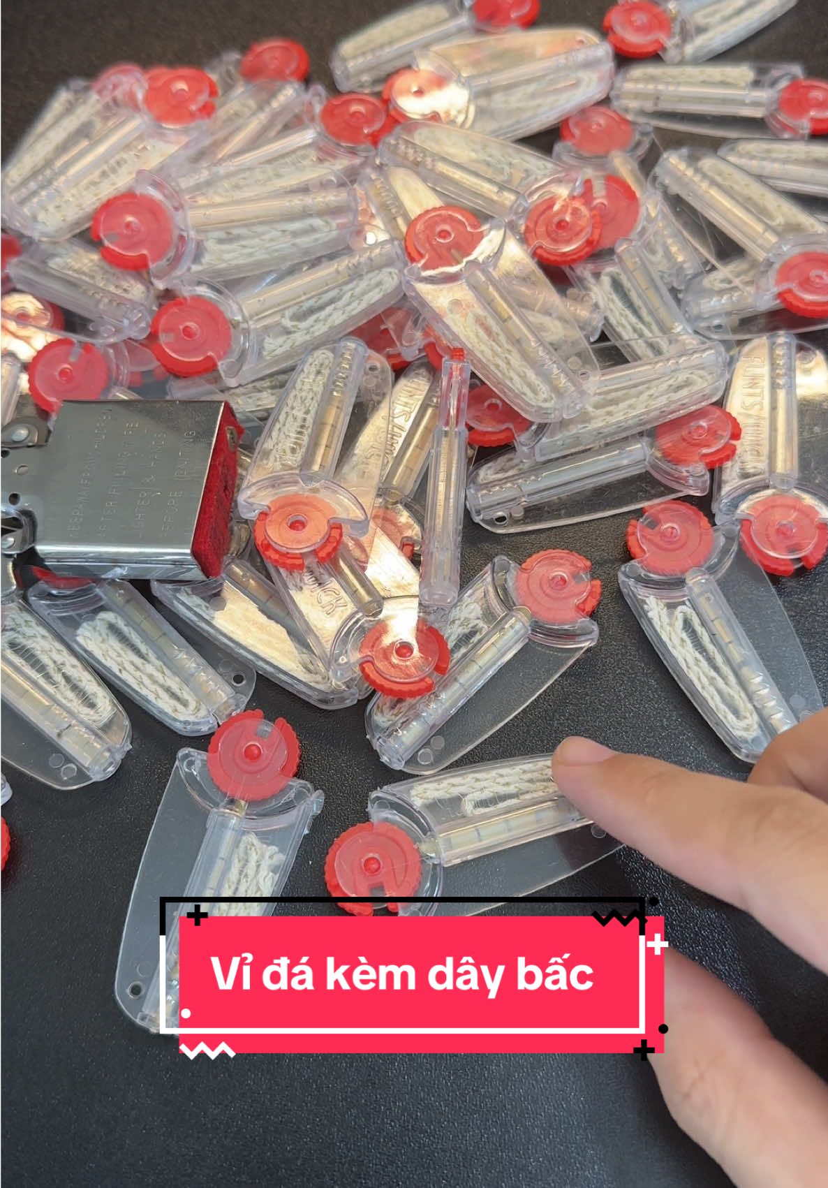 Vỉ đá kèm dây bấc #phukienzippo #phukienbatlua #dupont #zippo #zorro 