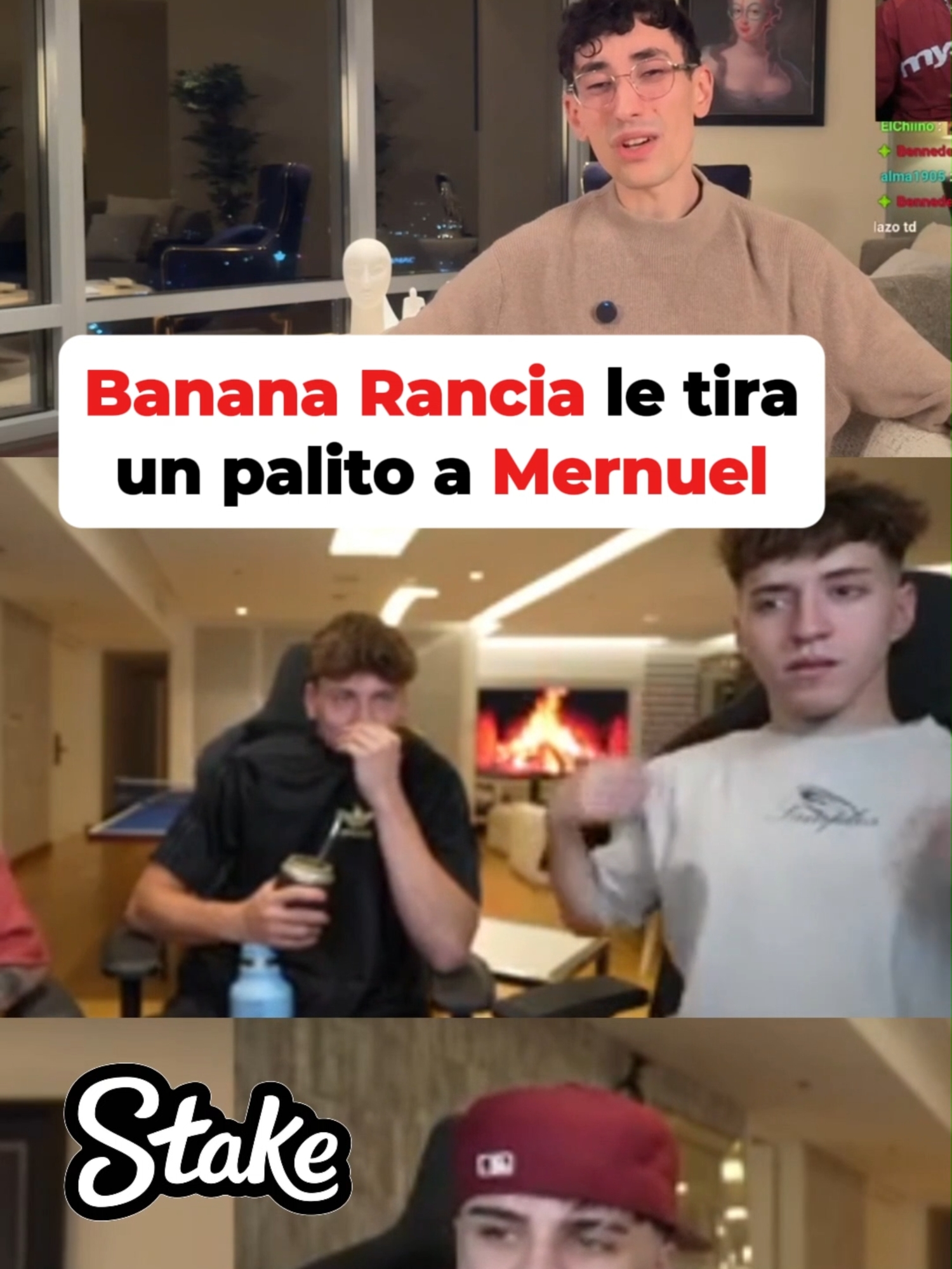 Banana Rancia le tira un palito a Mernuel #clipsdetwitch #kickargentina #mernuel #moski #bauleti #mernosketti #lacobra #davooxeneize
