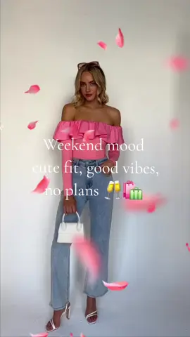 Weekend mood: cute fit, good vibes, no plans 🥂🛍️  lets go.. #OOTD #fashion #chicandcomfy  #fyp  #getthelook 